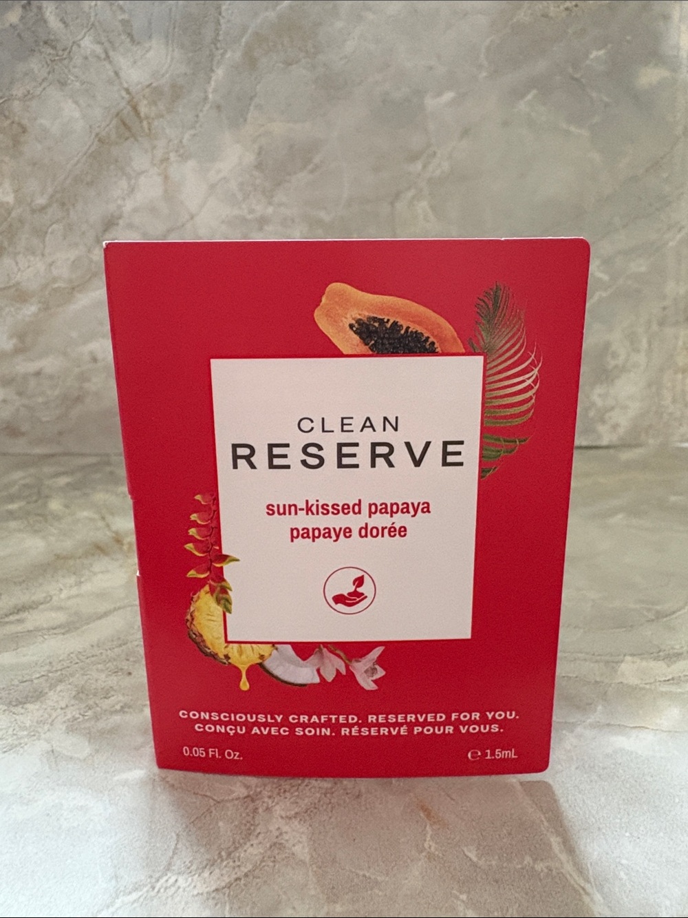 ❤️ 4 for $20 Clean Reserve Sun-kissed Papaya Mini Travel Vial NEW